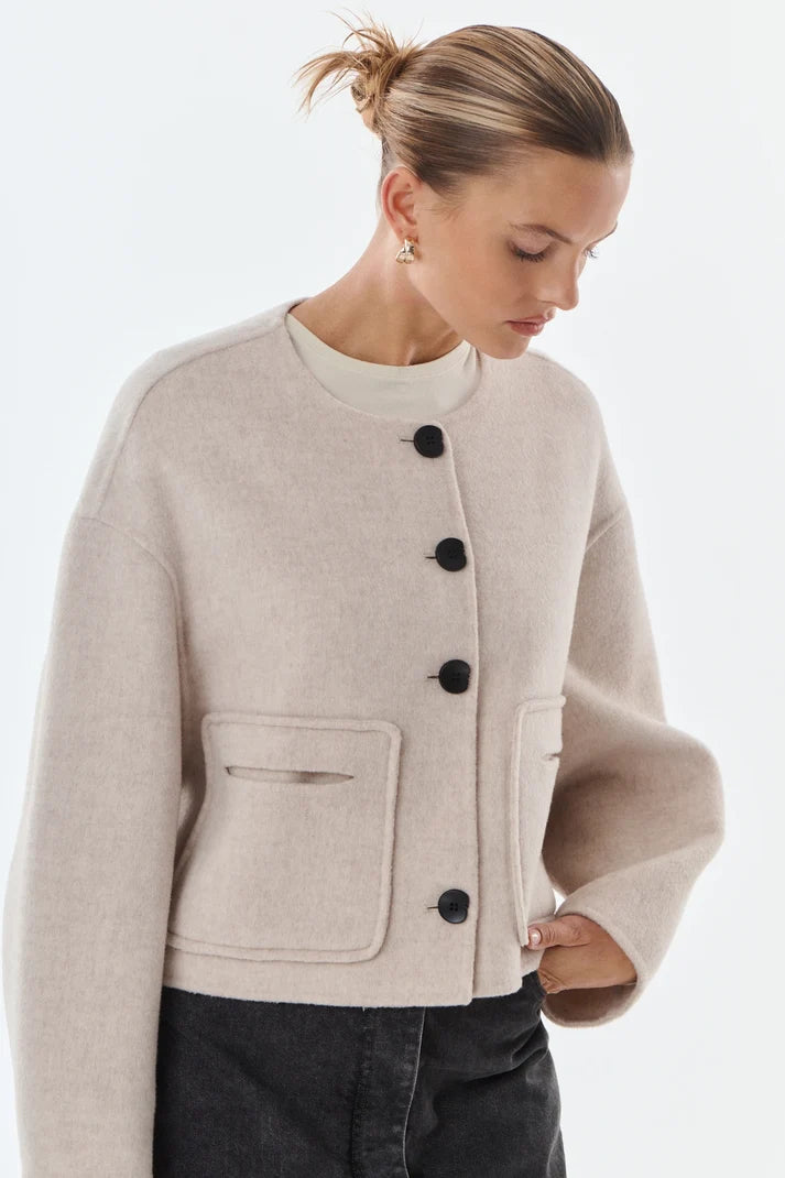 Karen Wool &amp; Cashmere Blend Jacket