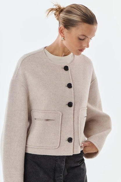 Karen Wool &amp; Cashmere Blend Jacket