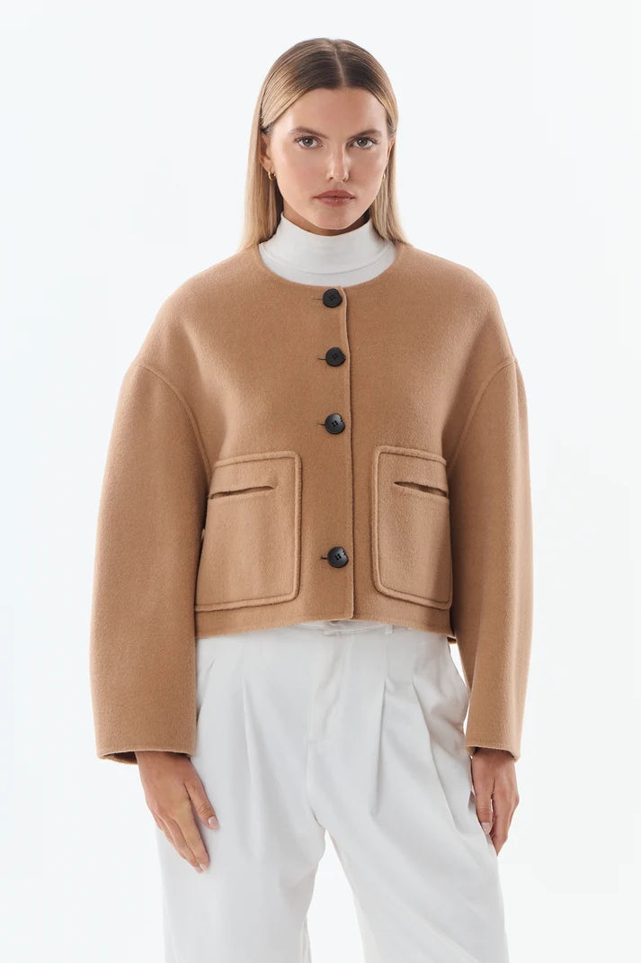 Karen Wool &amp; Cashmere Blend Jacket