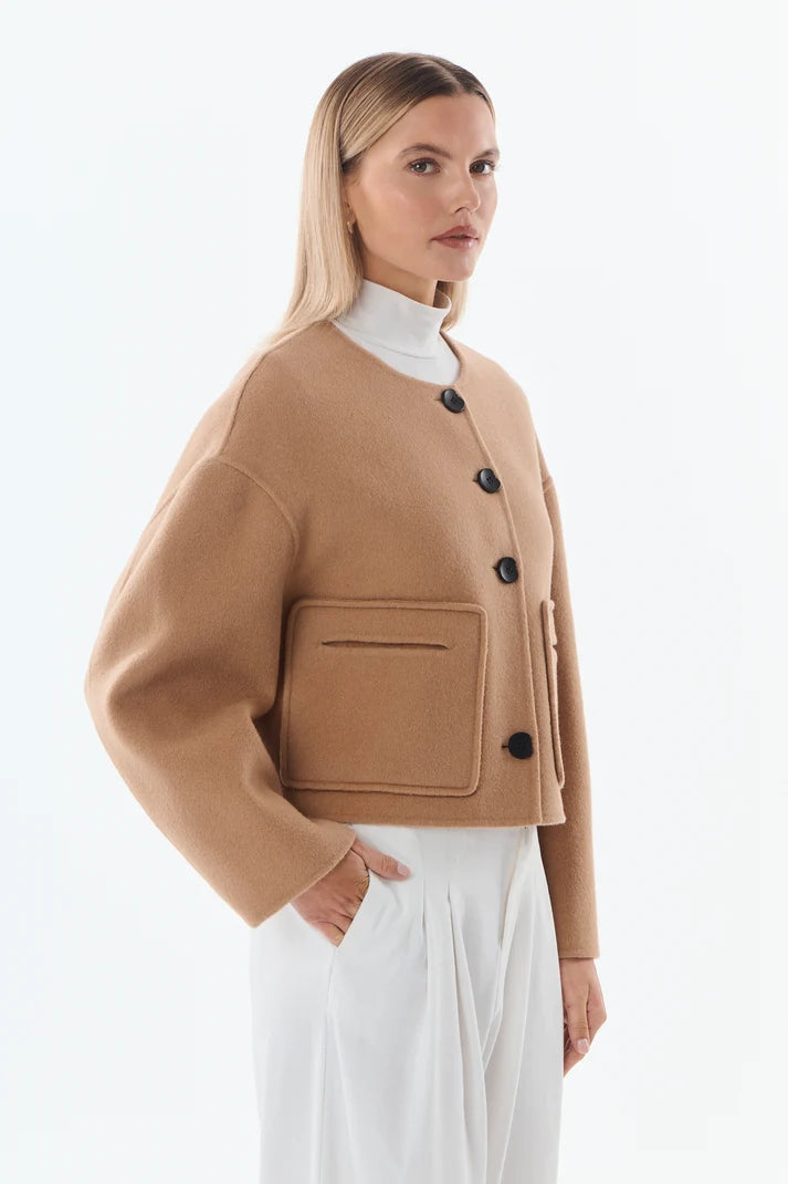 Karen Wool &amp; Cashmere Blend Jacket