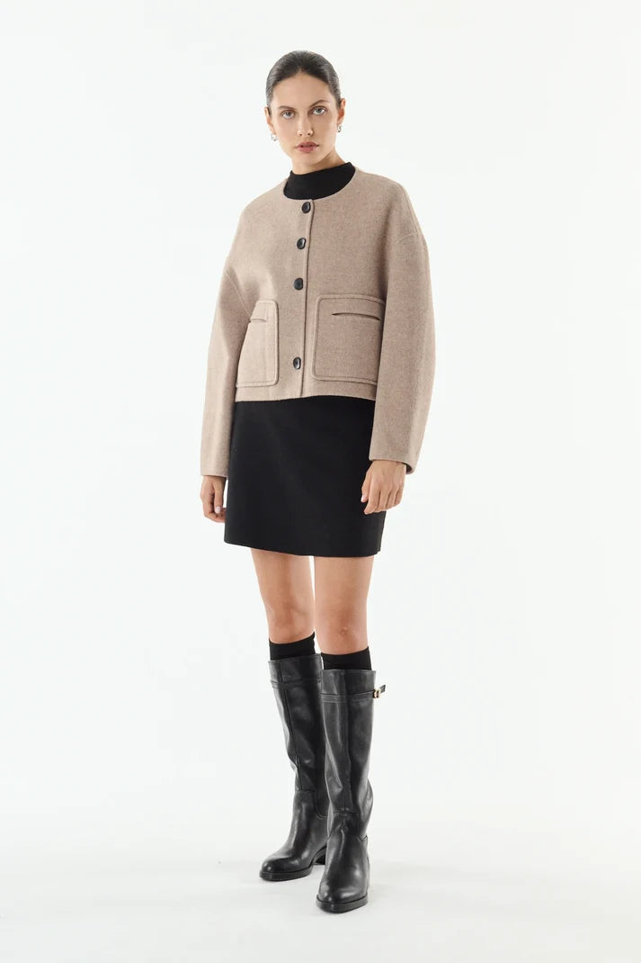 Karen Wool &amp; Cashmere Blend Jacket
