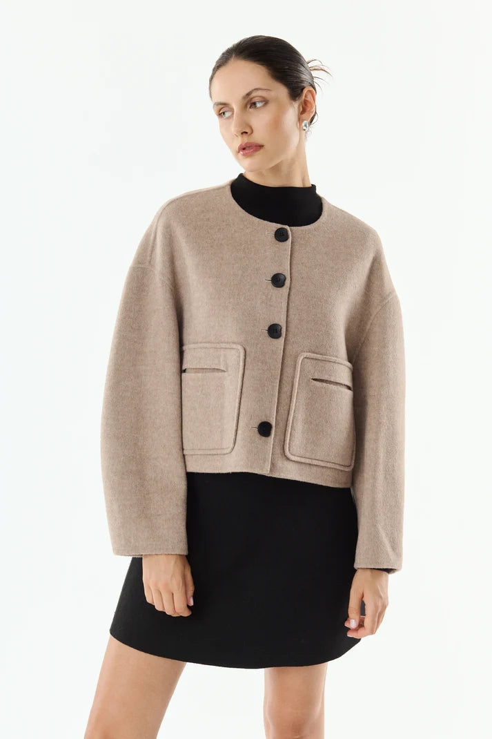 Karen Wool &amp; Cashmere Blend Jacket