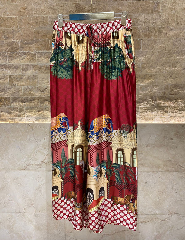KD6637VS Castle Printed Pants