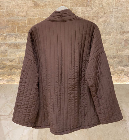 KD7280-6 Quilted Jacket - Brown Loft
