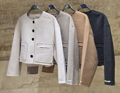 Karen Wool &amp; Cashmere Blend Jacket