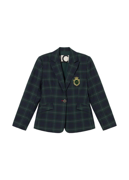 LF2602017/4024 Tartan Patterned Jacket and Pant Set