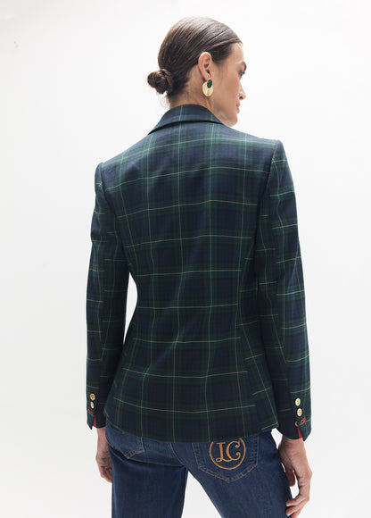 LF2602017/4024 Tartan Patterned Jacket and Pant Set