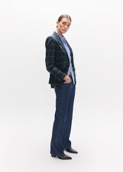 LF2602017/4024 Tartan Patterned Jacket and Pant Set
