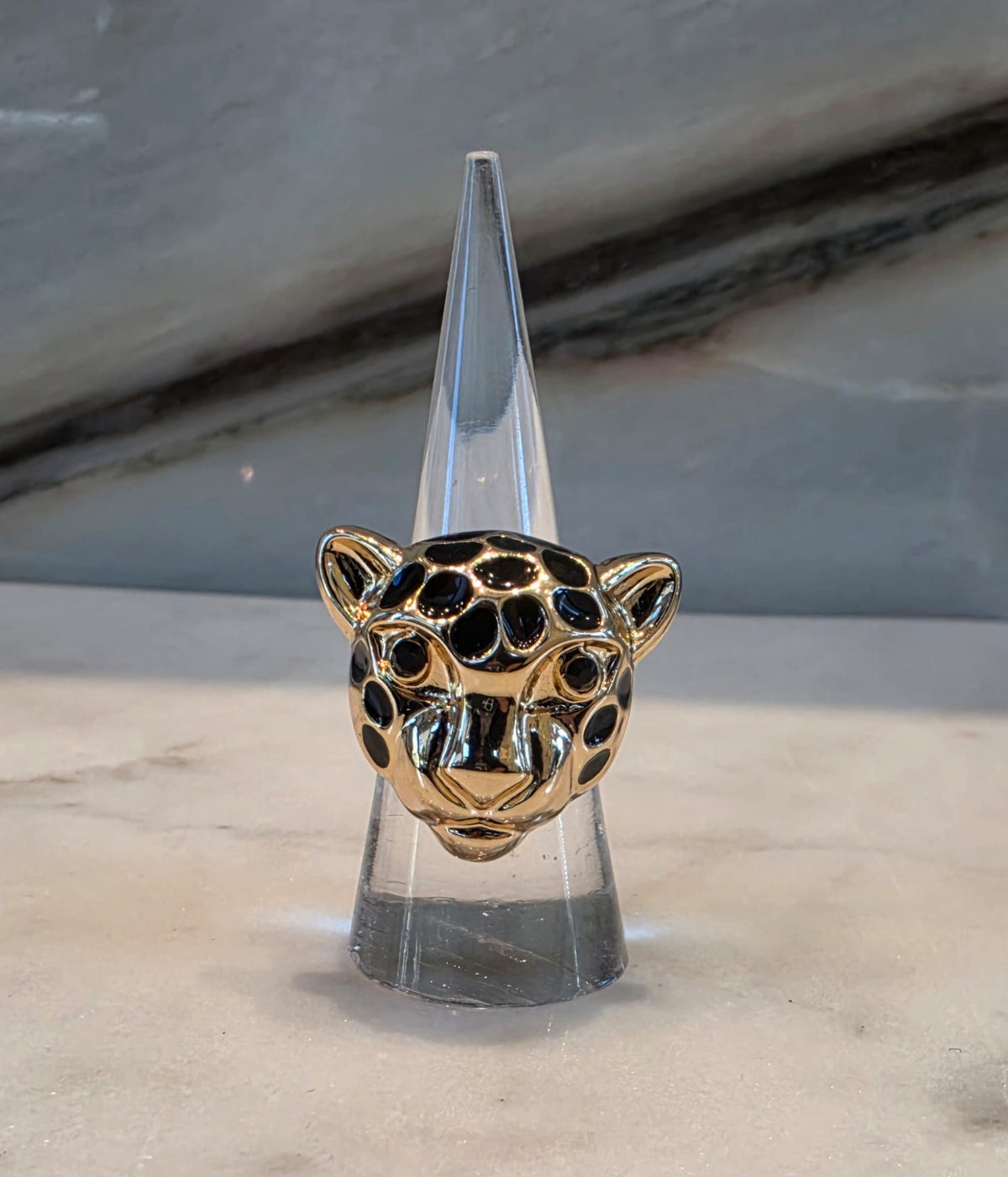 LF2603025 Leopard Head Ring