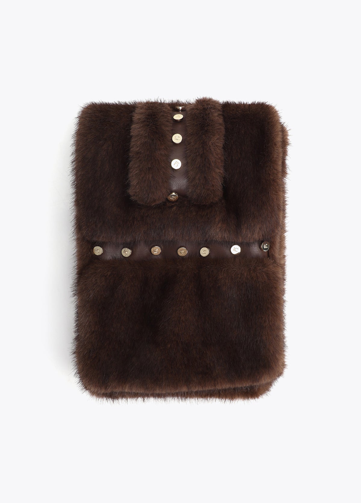 LF2607047 Faux Fur Neck Warmer Scarf