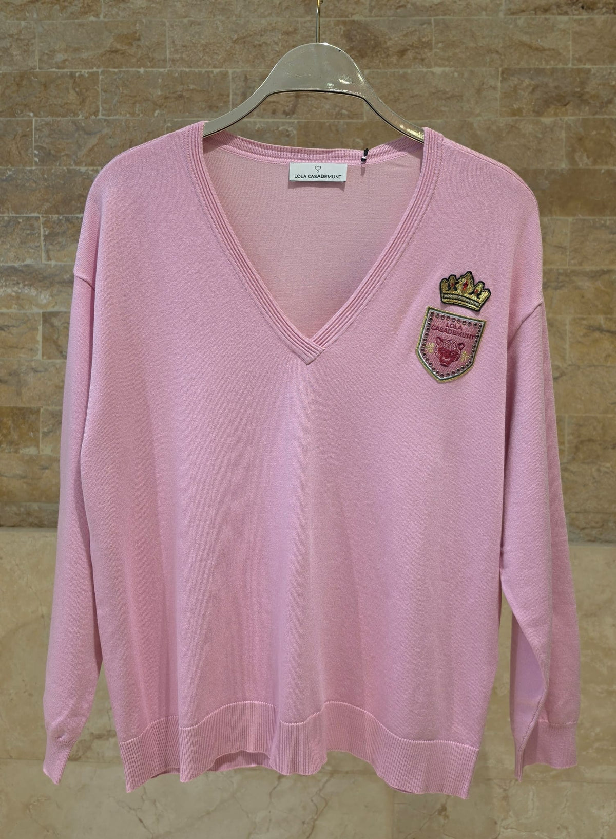 LF2611026 V Neck Sweater Top