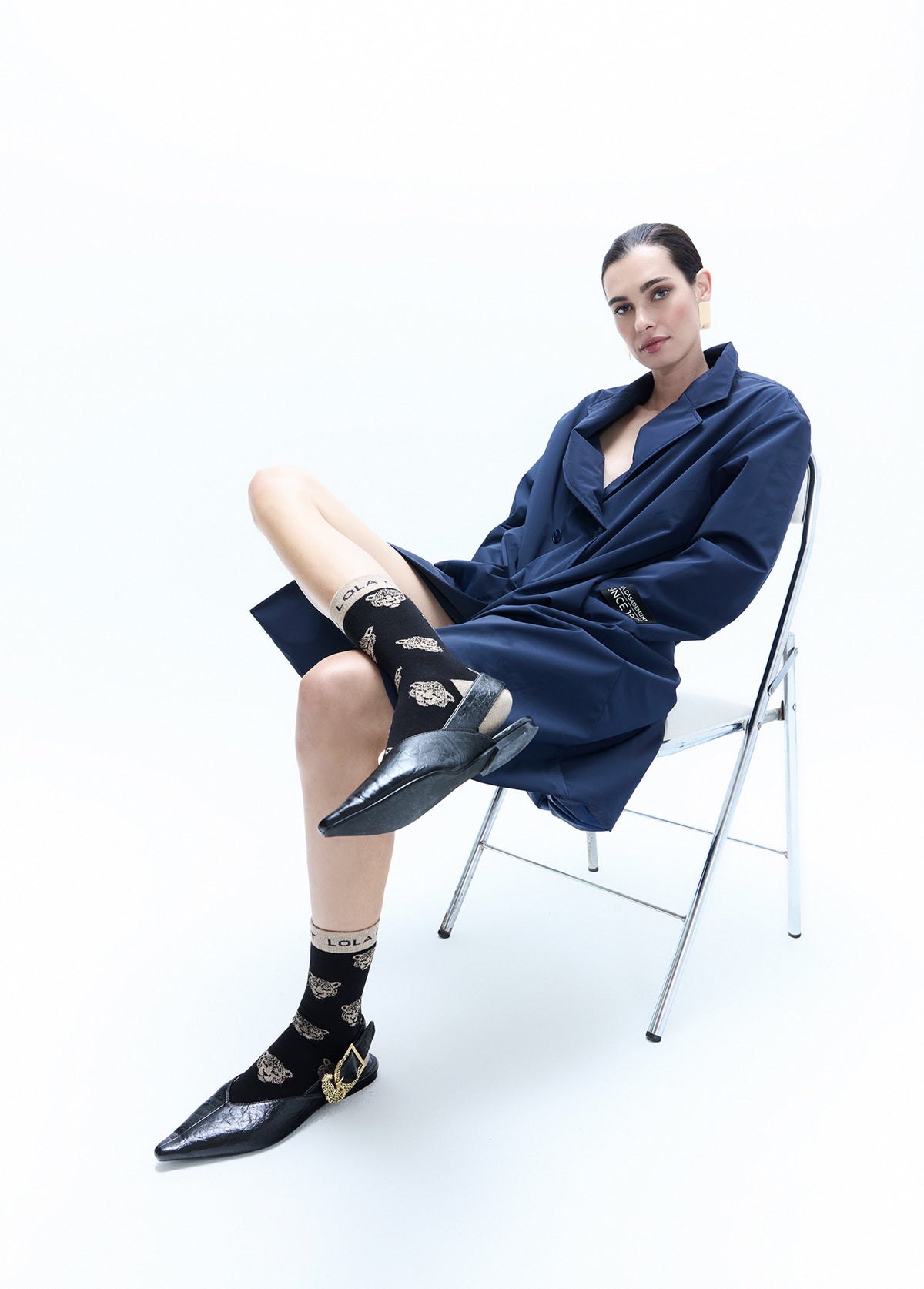 LF2613002 Lurex Patterned Socks