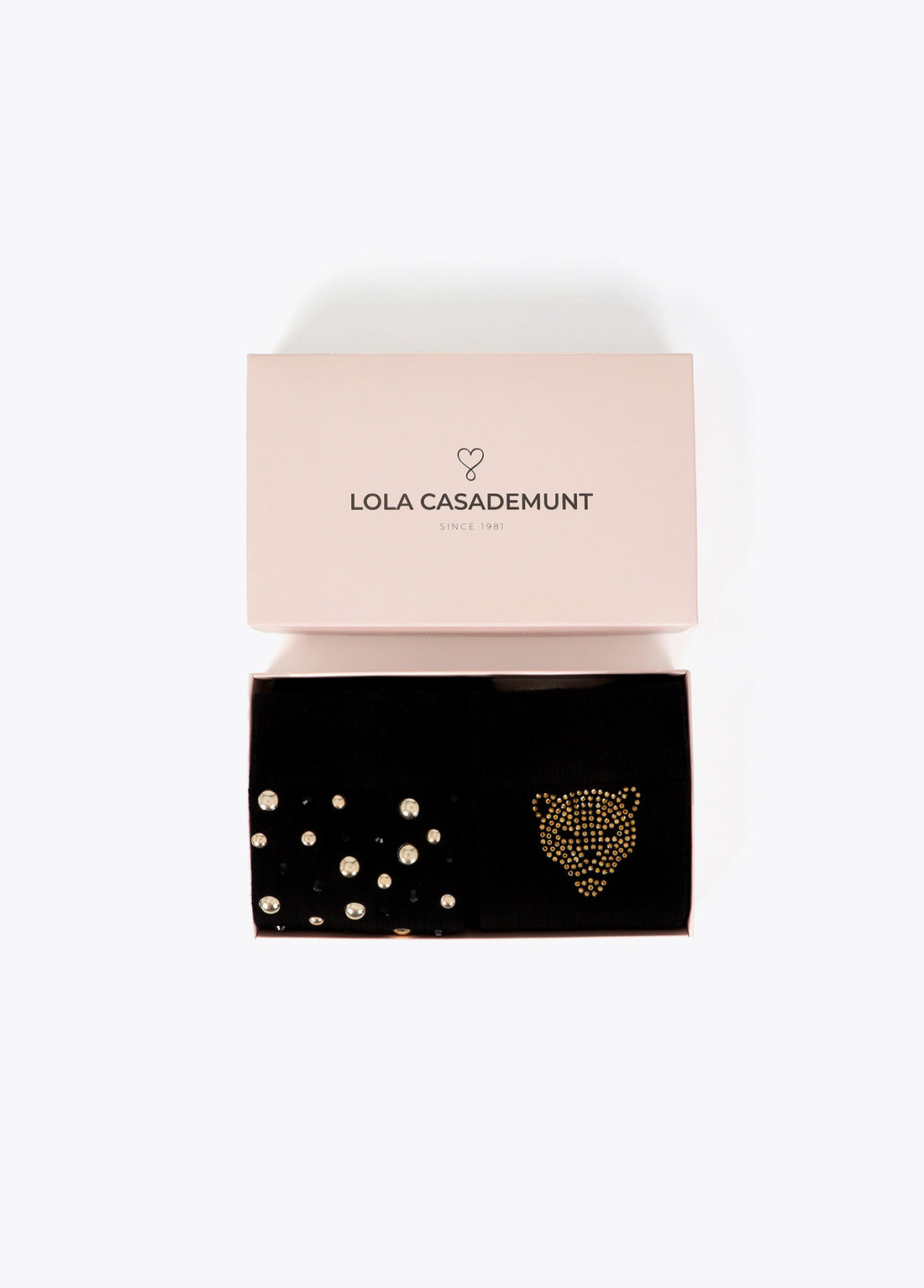 LF2613003 Socks with Pearls and Crystals