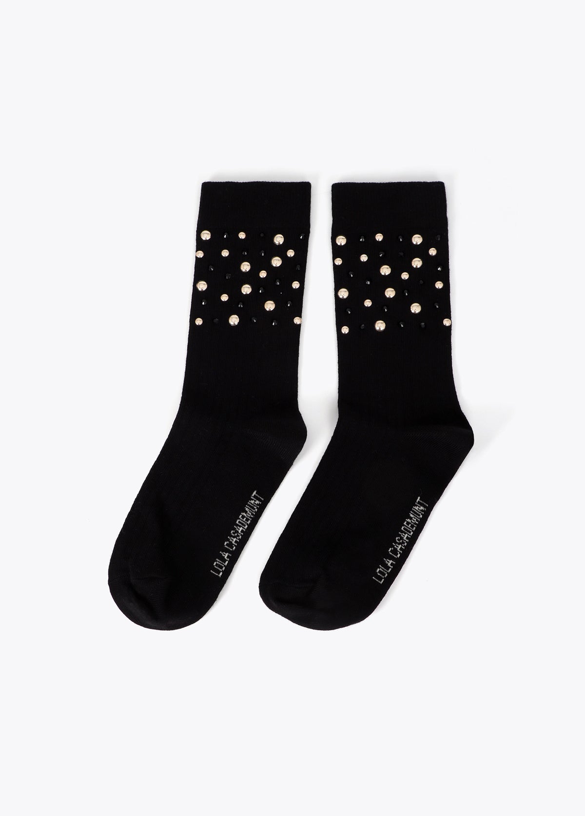 LF2613003 Socks with Pearls and Crystals
