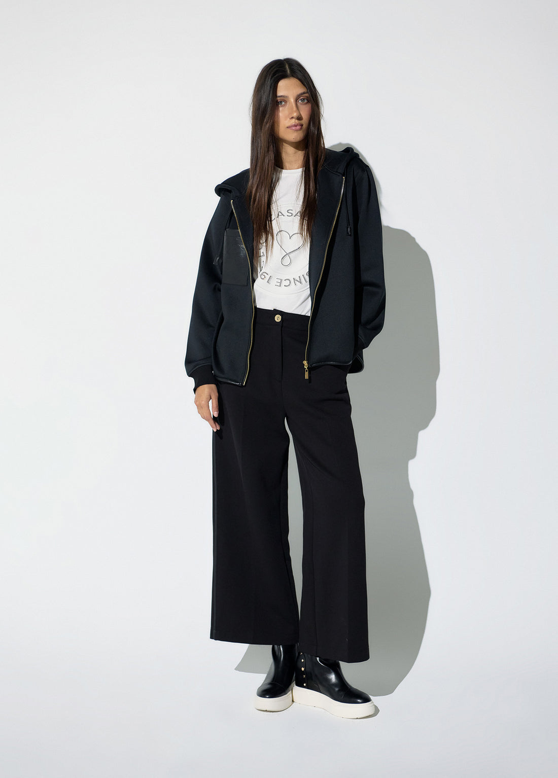 LF2611040/4029 Hooded Long Back Sweatshirt and Jogger Pant