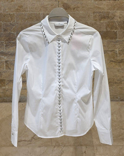 LF2615006 Fitted White Poplin Shirt