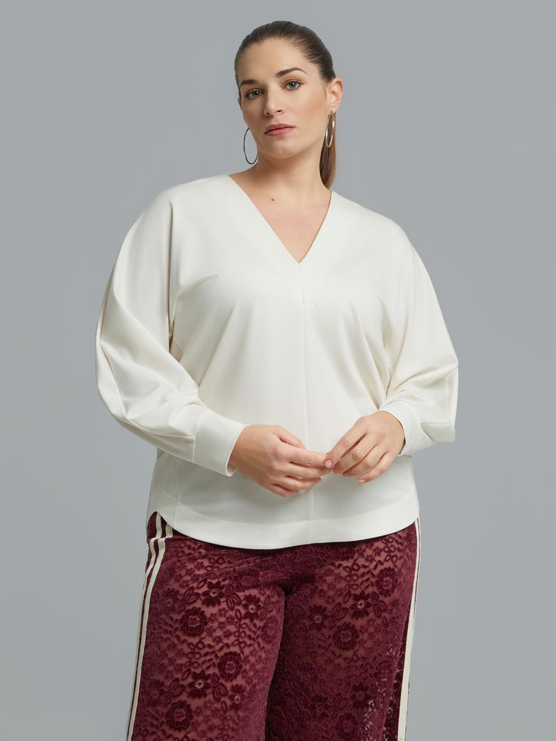 V-Neck Relaxed Fit Blouse 8601.1058
