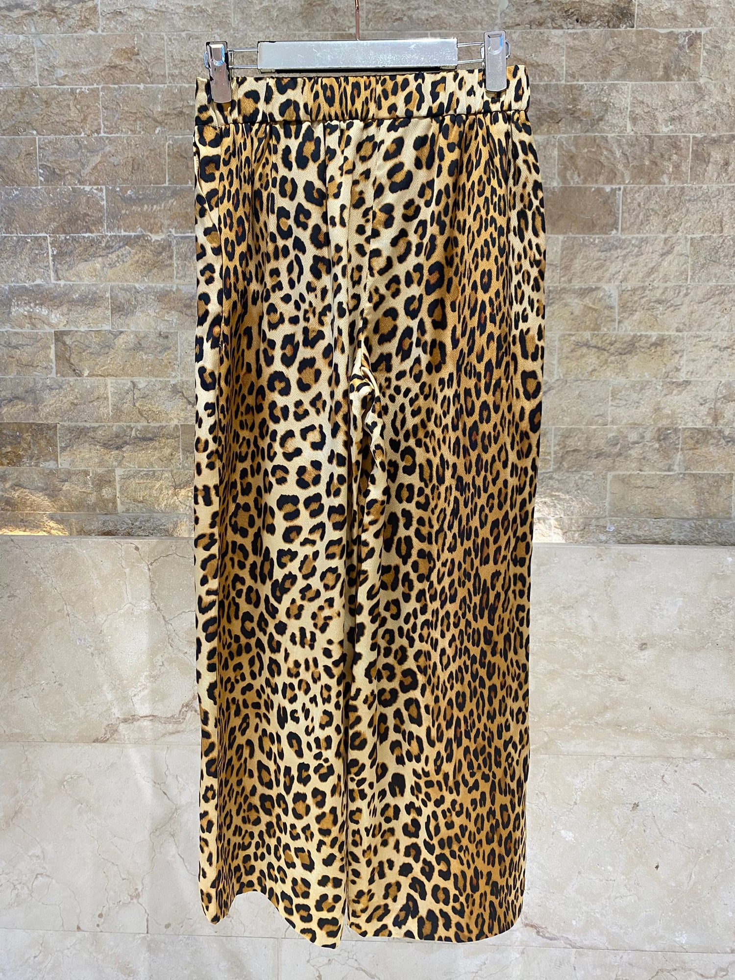 LS2615007/4007 Animal Print Top and Pants قميص وبنطال بنقشة حيوانات - Brown Loft