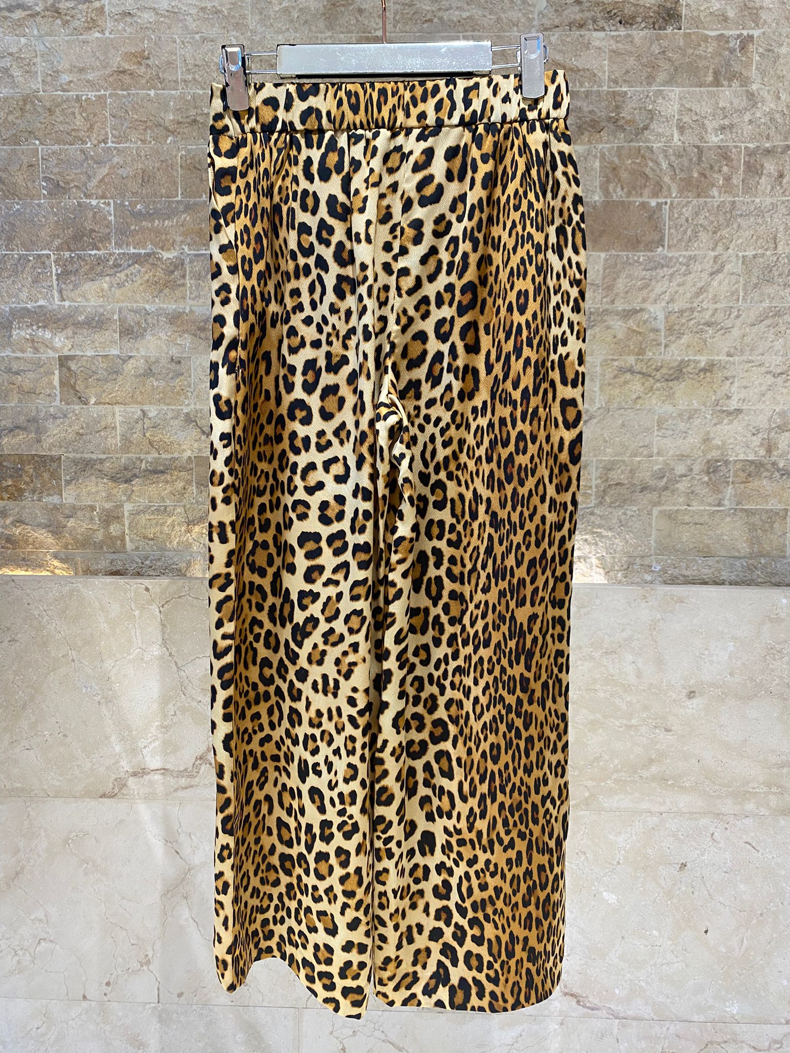 LS2615007/4007 Animal Print Top and Pants قميص وبنطال بنقشة حيوانات - Brown Loft