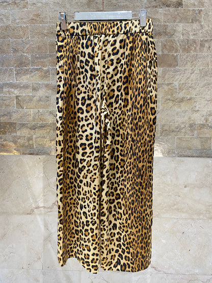 LS2614007 Animal Print Pants - Brown Loft