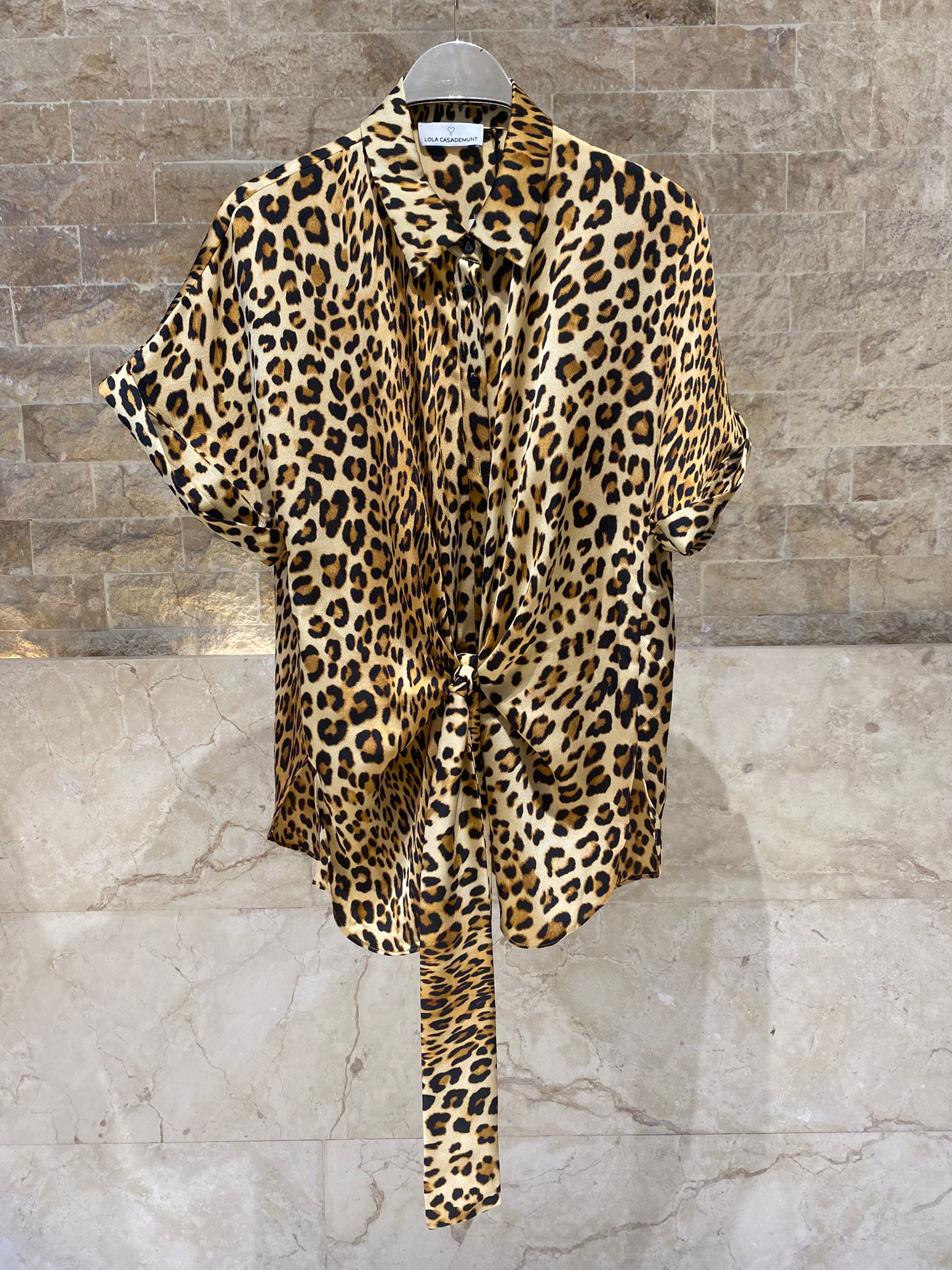 LS2615007/4007 Animal Print Top and Pants قميص وبنطال بنقشة حيوانات - Brown Loft