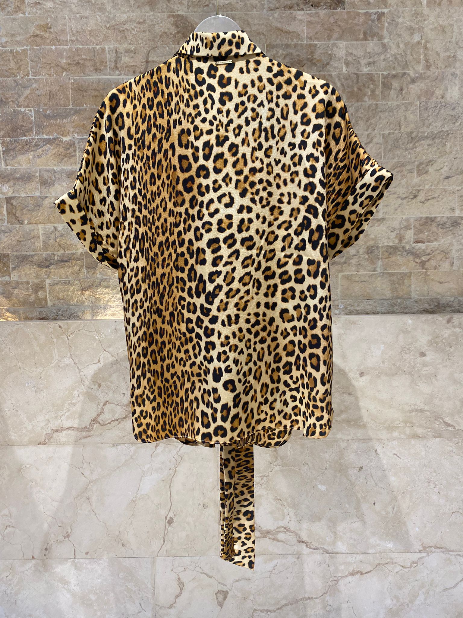LS2615007/4007 Animal Print Top and Pants قميص وبنطال بنقشة حيوانات - Brown Loft