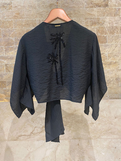 Embroidered Beads Detailed Top and Pants LS2615009/4005