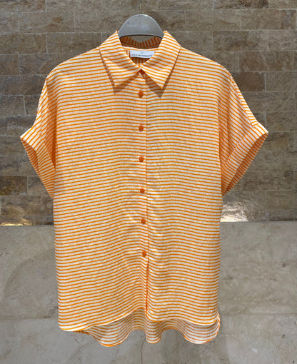 Striped Long Back Shirt LS2615096