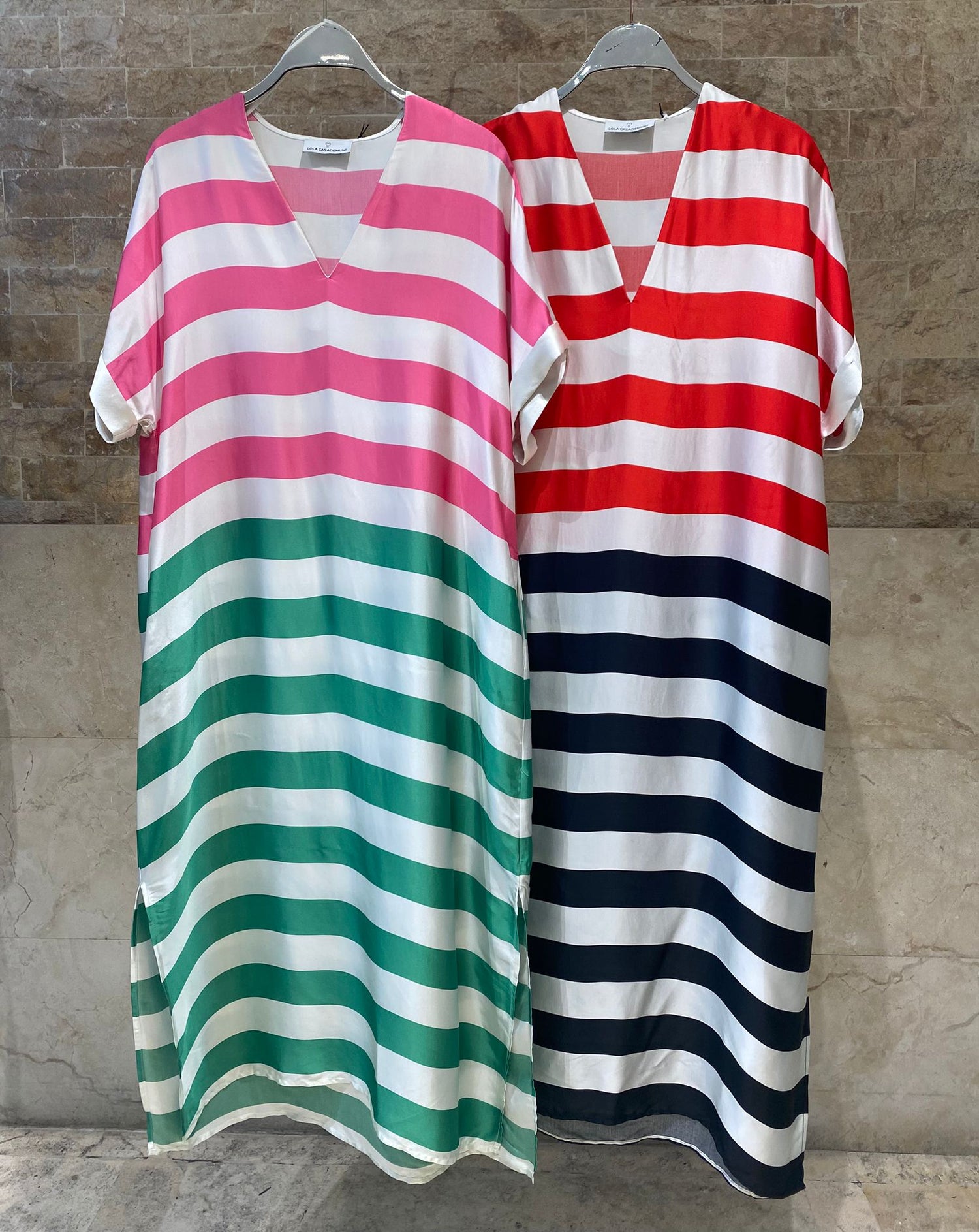 Stripe Long Dress LS2616013