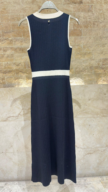 LS2616160 Sleeveless Dress فستان بدون أكمام - Brown Loft