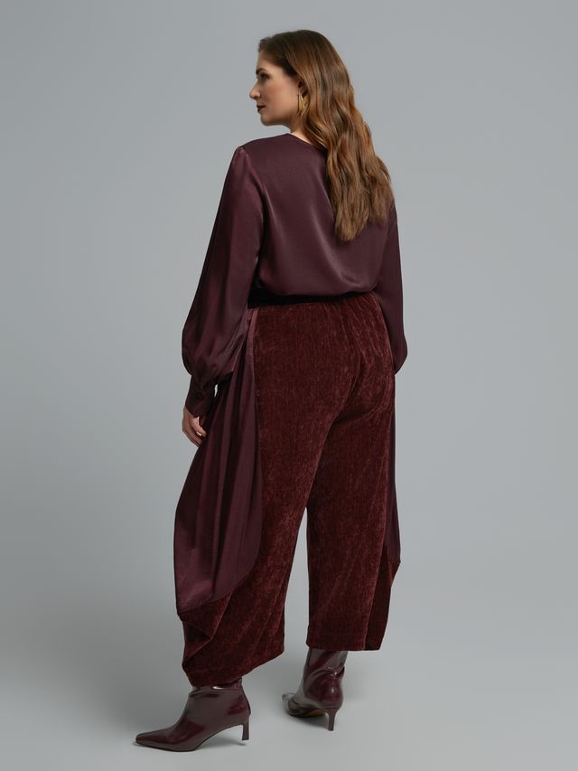 Velvet Blazer &amp; Wide-Leg Pants Set 8601.4012/2025