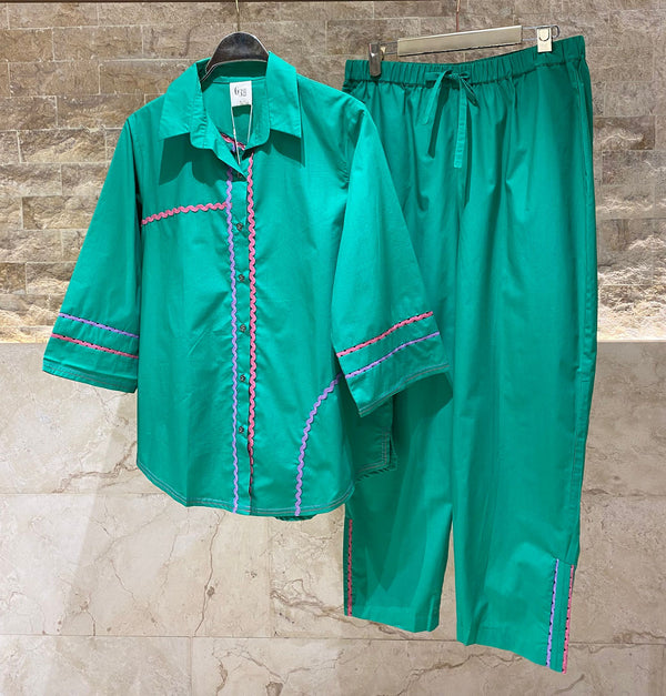 Louisa Set - Women's Shirt and Pants Set