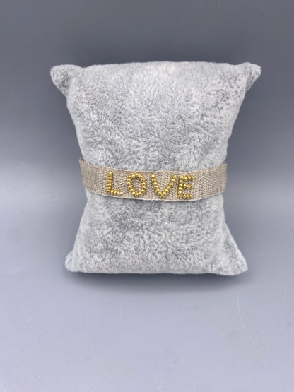LOVE B-HI-G/S Cotton Yarn Bracelet - Brown Loft