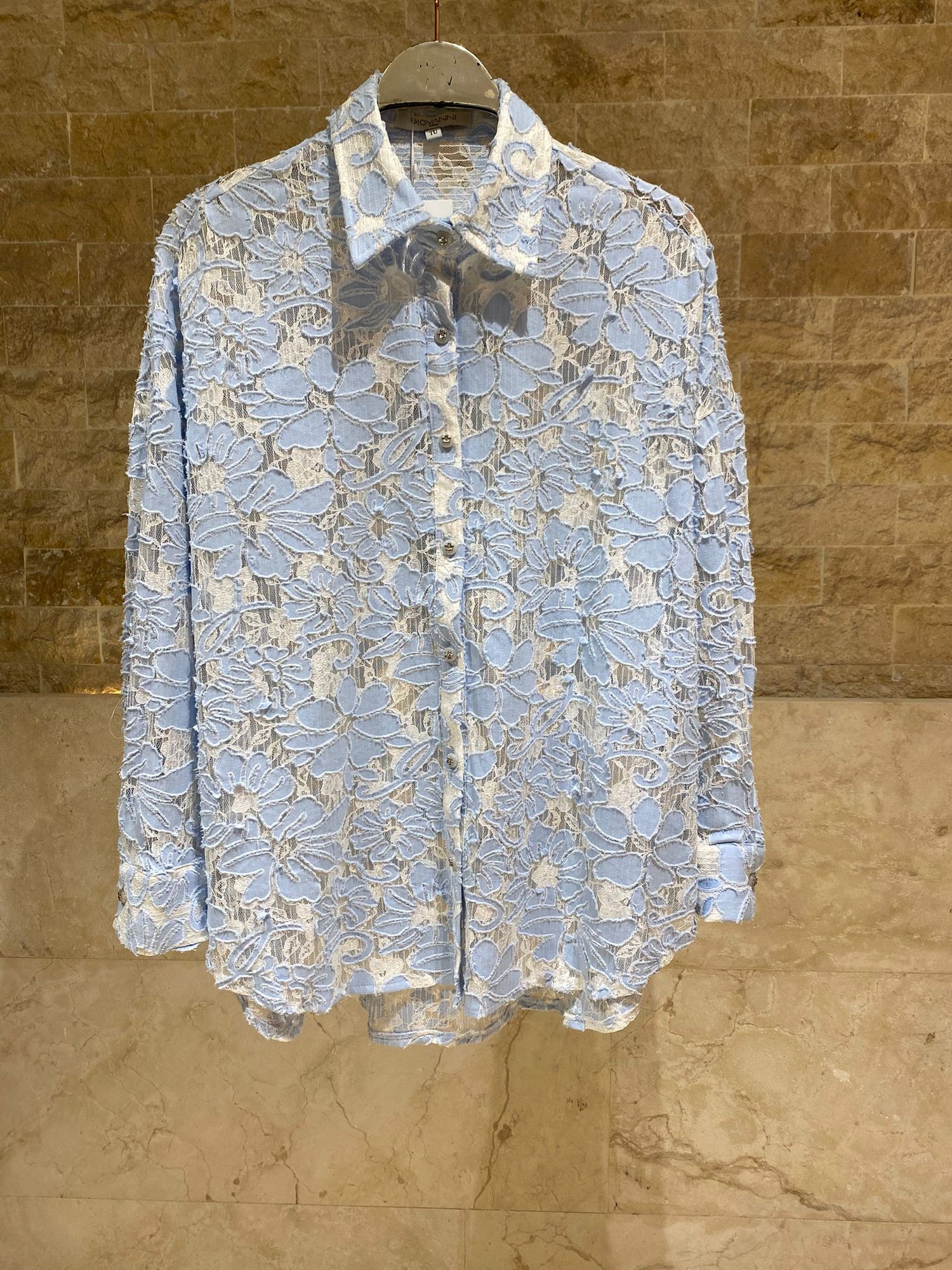 Lyra Floral Lace Oversized Shirt