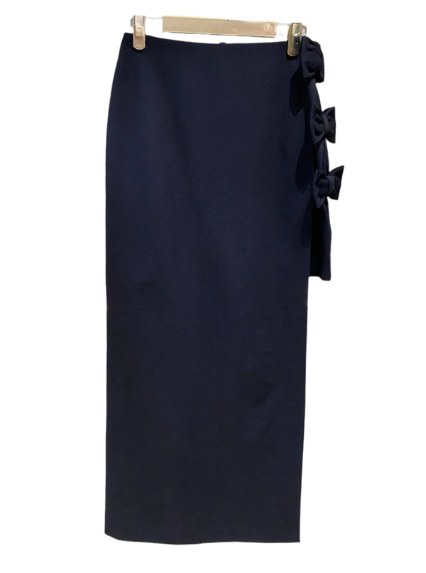 M4IA11 (Maxi Double Skirt with Bow) تنورة ماكسي مزدوجة مع القوس