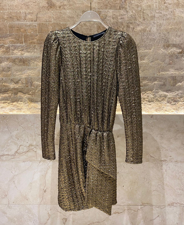 MF2416006 (Embellished Embossed Midi Dress) فستان ميدي منقوش