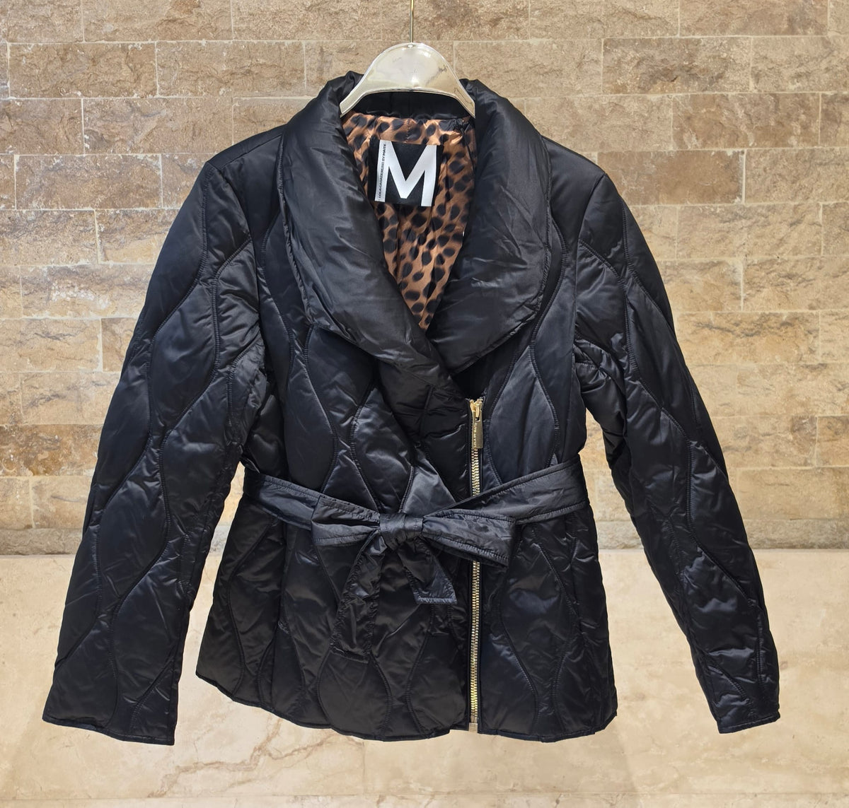 MF2601007 Shawl Collared Quilted Jacket