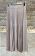 MF53075 Overlap Pleated Skirt - Brown Loft