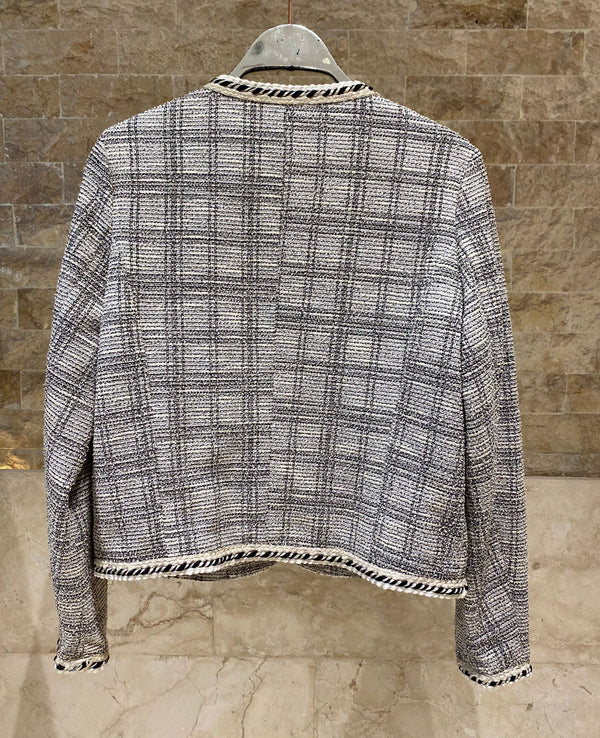 MJ84191 Tweed Chanel Style Jacket جاكيت شانيل من التويد