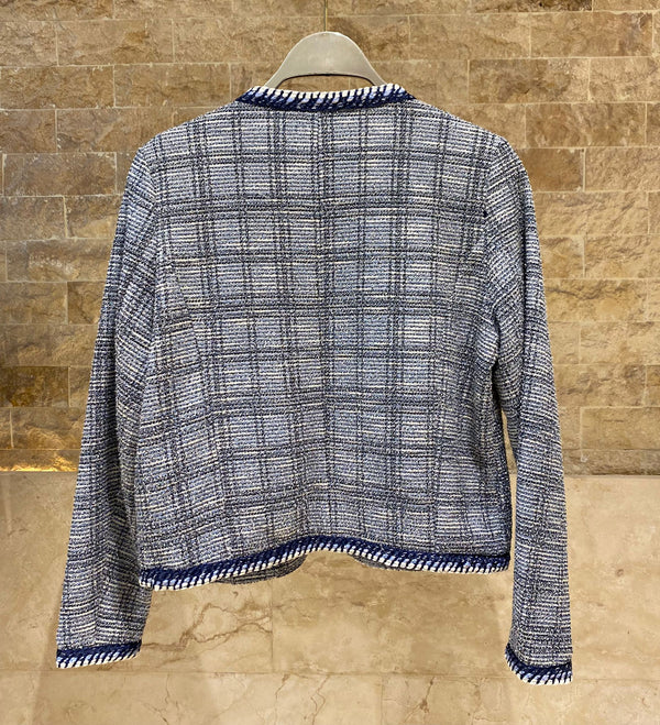 MJ84191 Tweed Chanel Style Jacket جاكيت شانيل من التويد