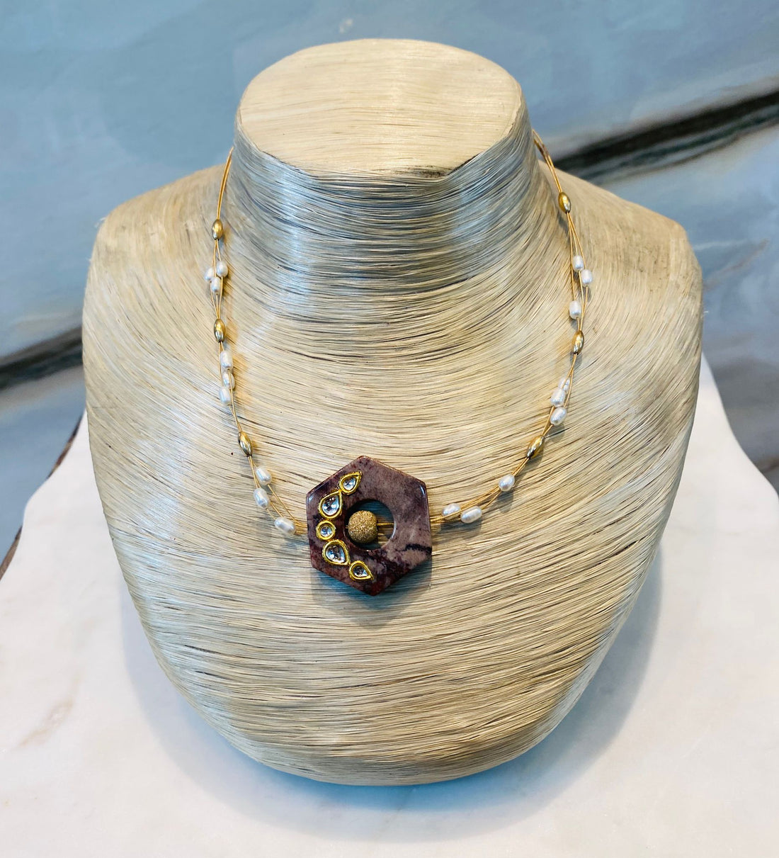 MOD 69A Multi String Necklace قلادة متعددة الخيوط