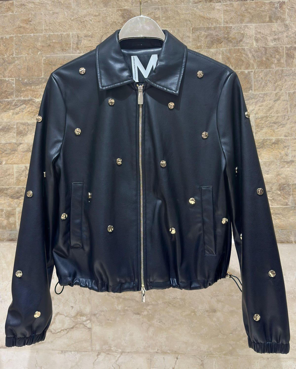 MS2602023 Faux Leather Jacket