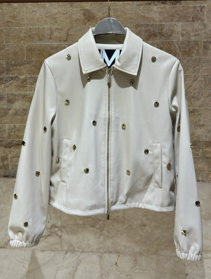 MS2602023 Faux Leather Jacket