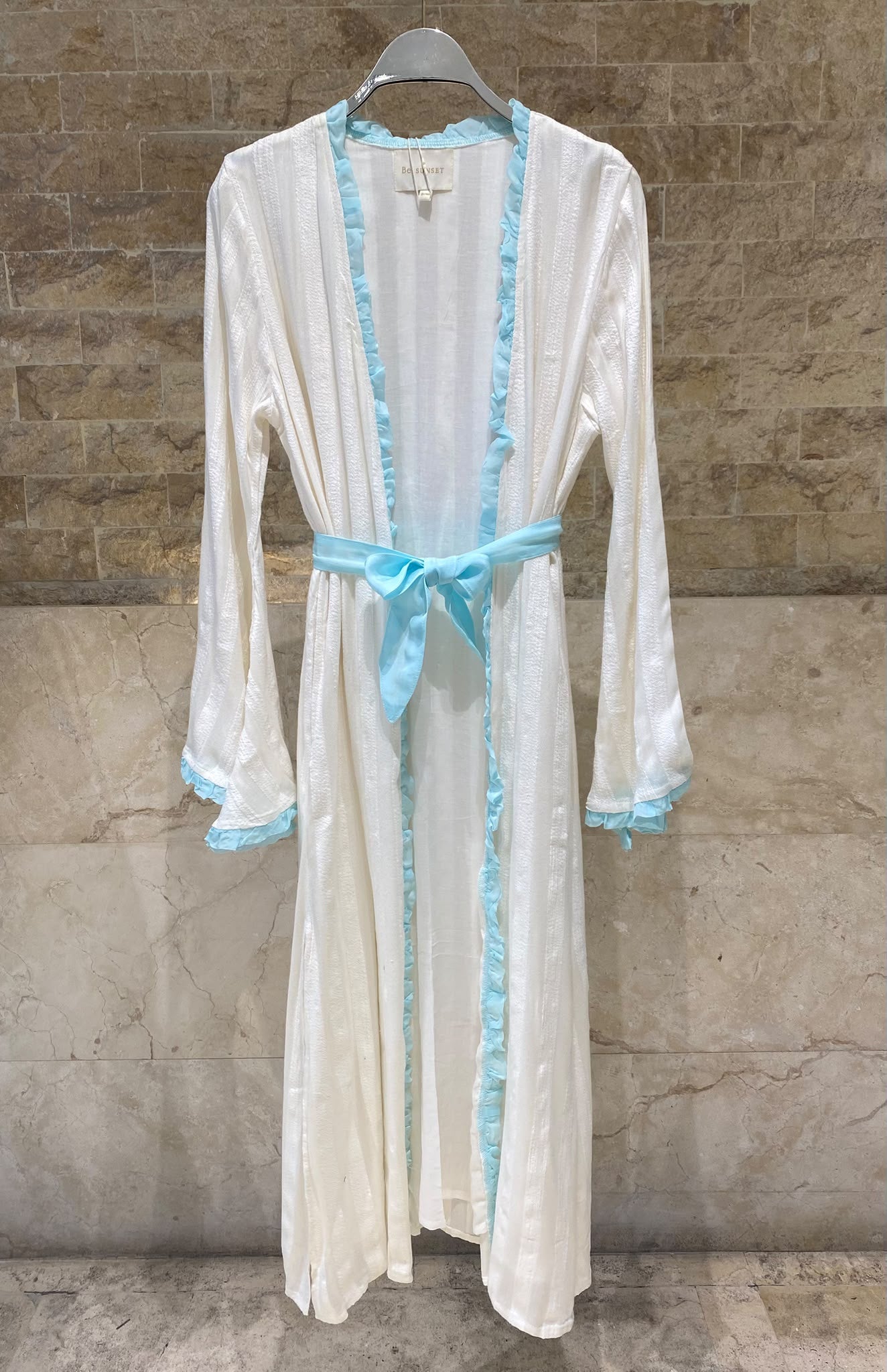 Marisma Open Textured Belted Kimono
