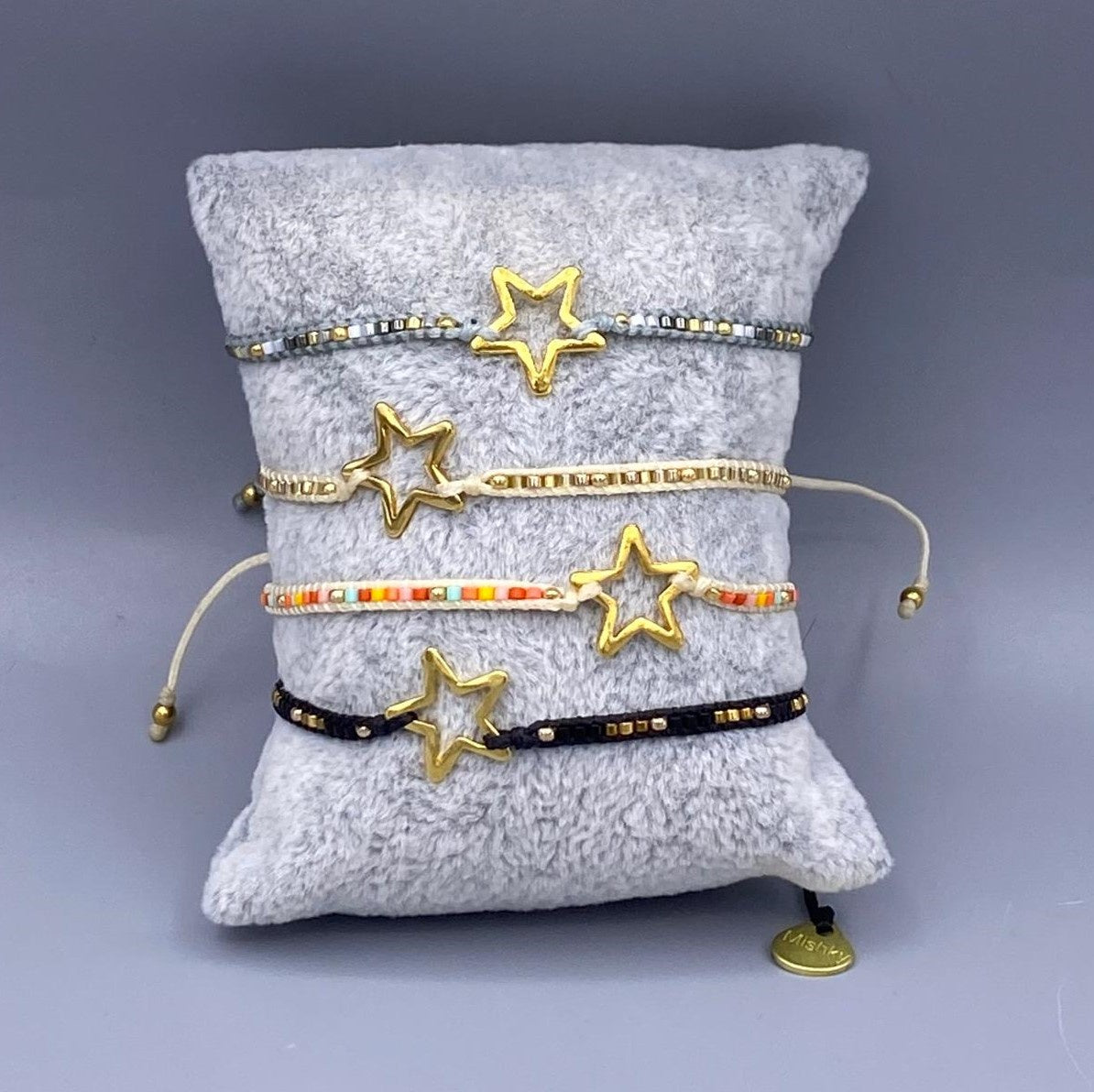 Melted Star GP-XS Braided Thread Bracelet - Brown Loft