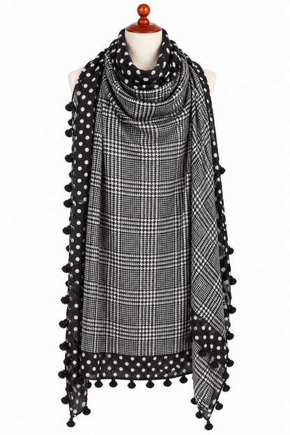 C21978 Mixed Pattern Scarf