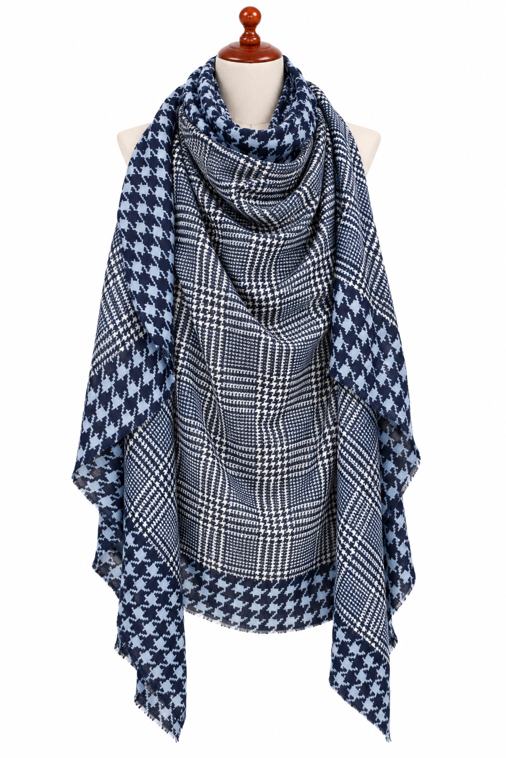 C24507 Square Houndstooth Scarf