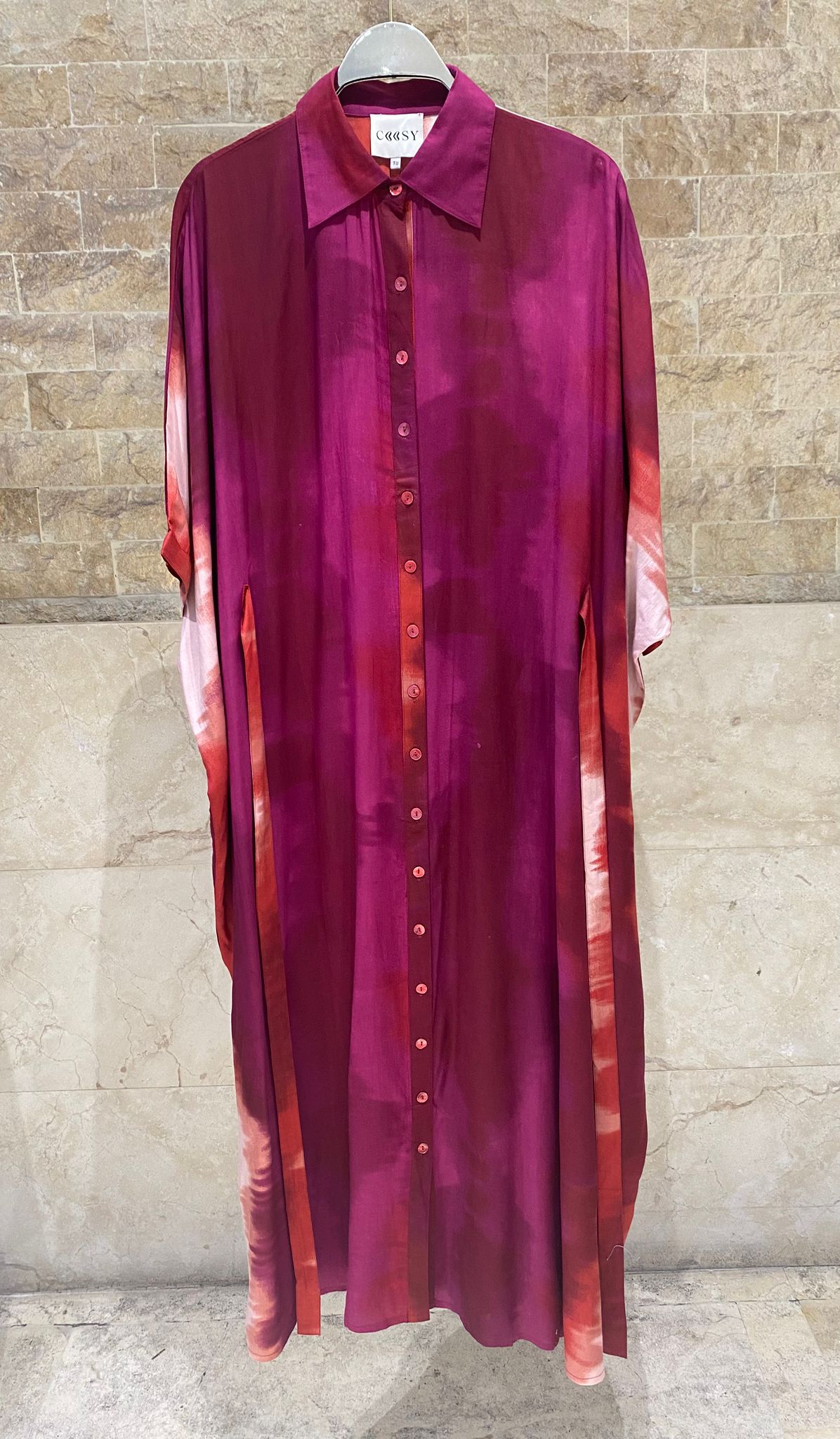 Nubiana Tie Dye Kaftan Dress فستان قفطان مصبوغ بربطة العنق