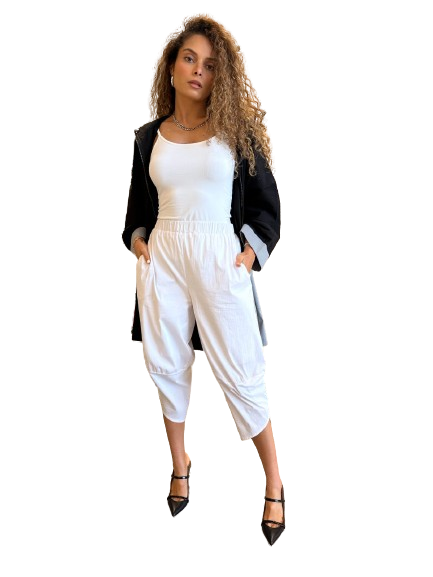 24Y3222 High Waist Cropped Pants
