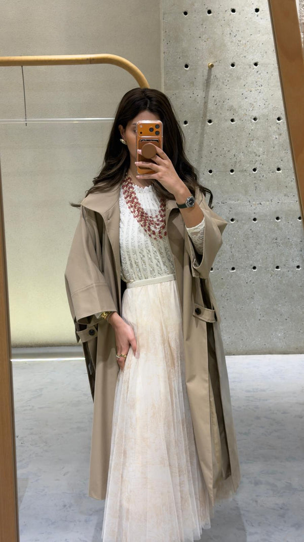 V26019 Oversized Cape Coat معطف الرأس المتضخم